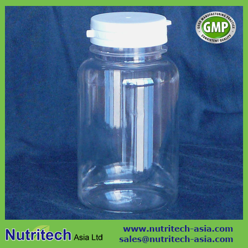 250cc PET Clear Plastic bottle for pharmaceutical & dietary supplement