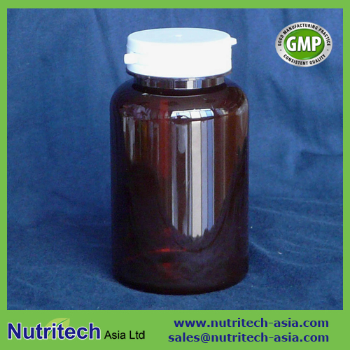 250cc PET brown Plastic bottle for pharmaceutical & dietary supplement